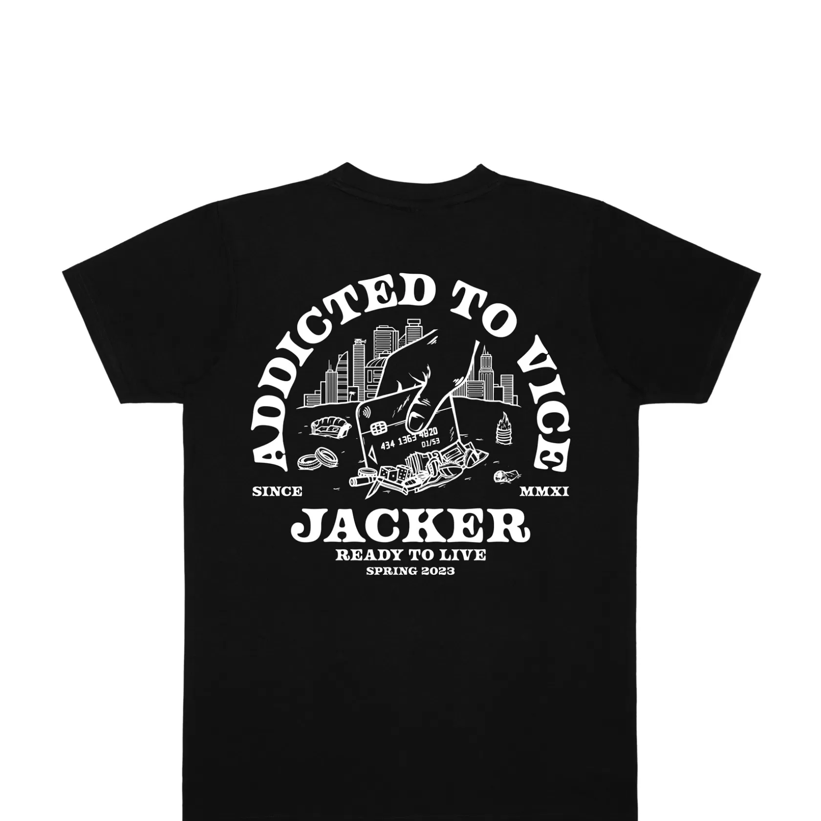 Addicted-T-Shirt-Black^Jacker Shop