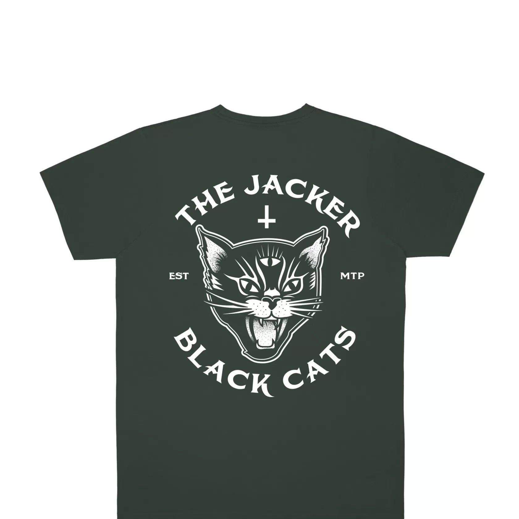 Black Cats-T-Shirt-Dark Green^Jacker Outlet