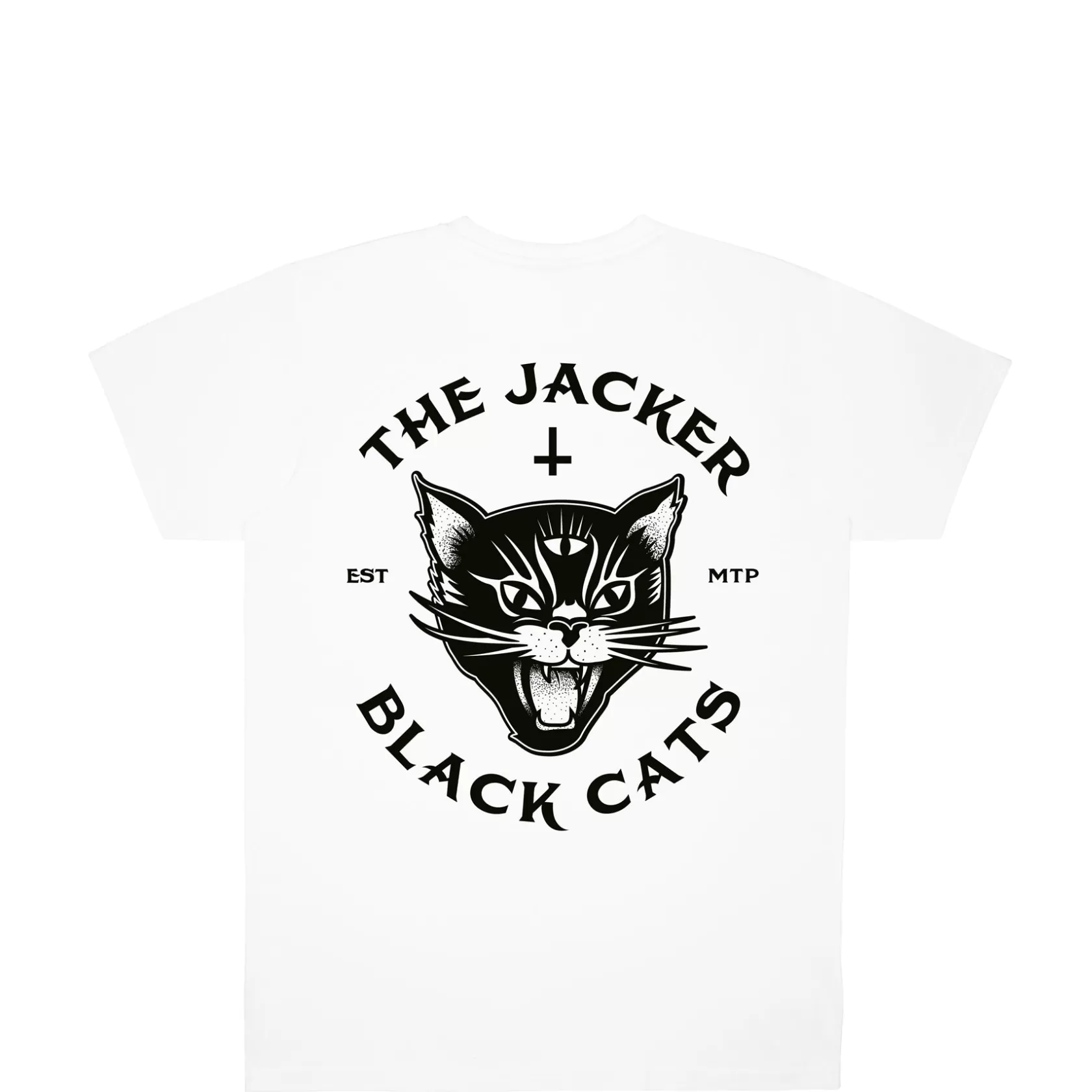 Black Cats-T-Shirt-White^Jacker Best Sale