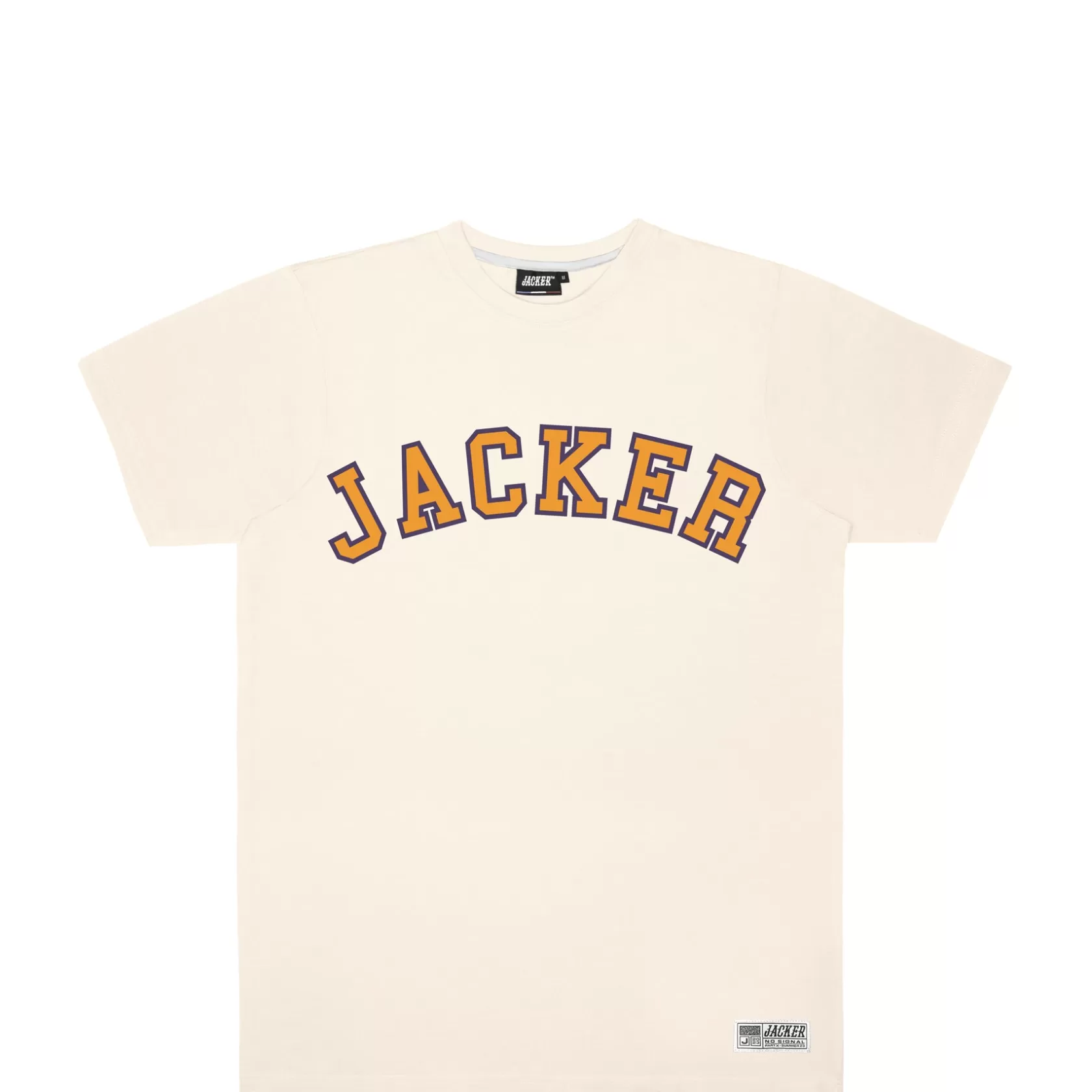 College Tee-T-Shirt-Beige^Jacker Store