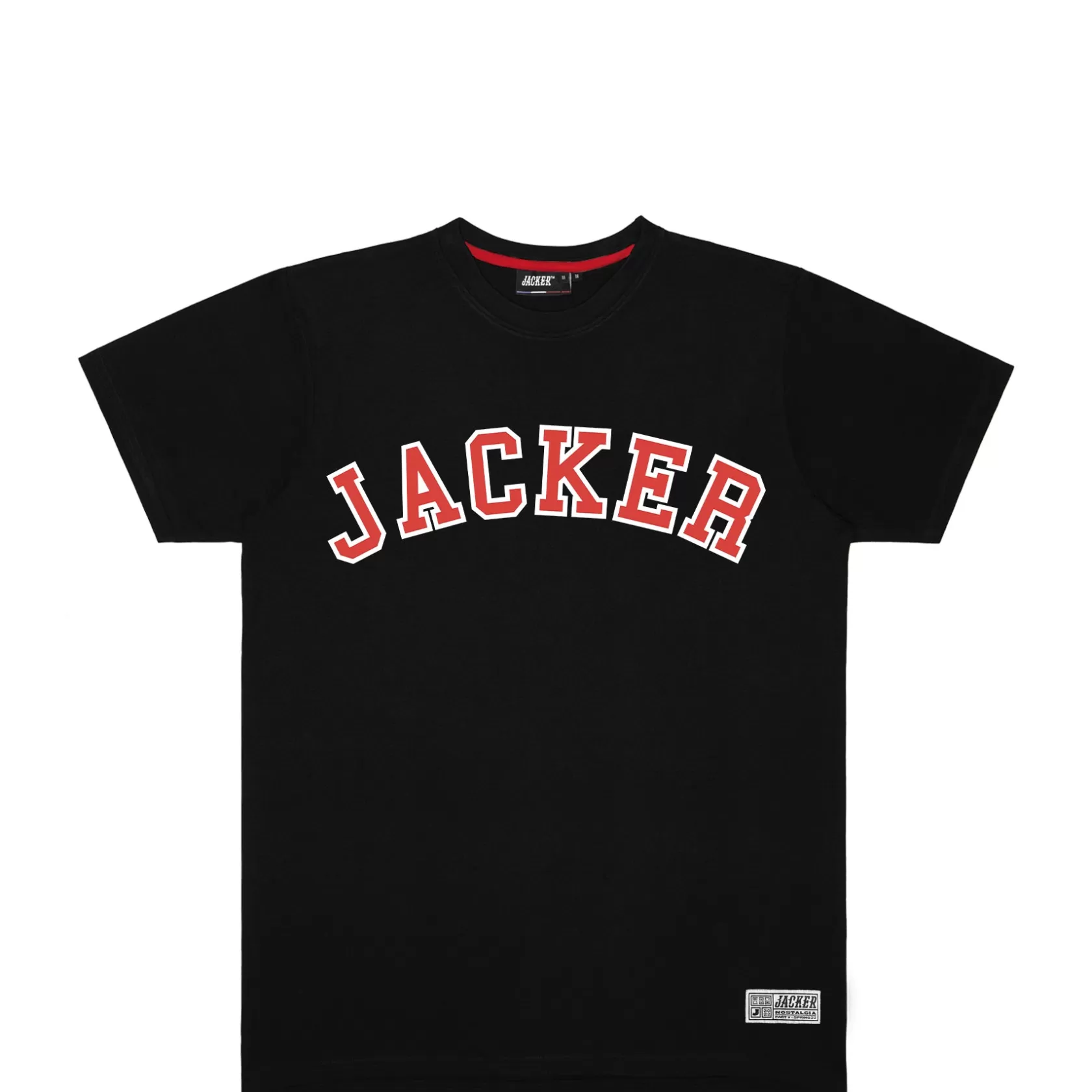 College Tee-T-Shirt-Black^Jacker New