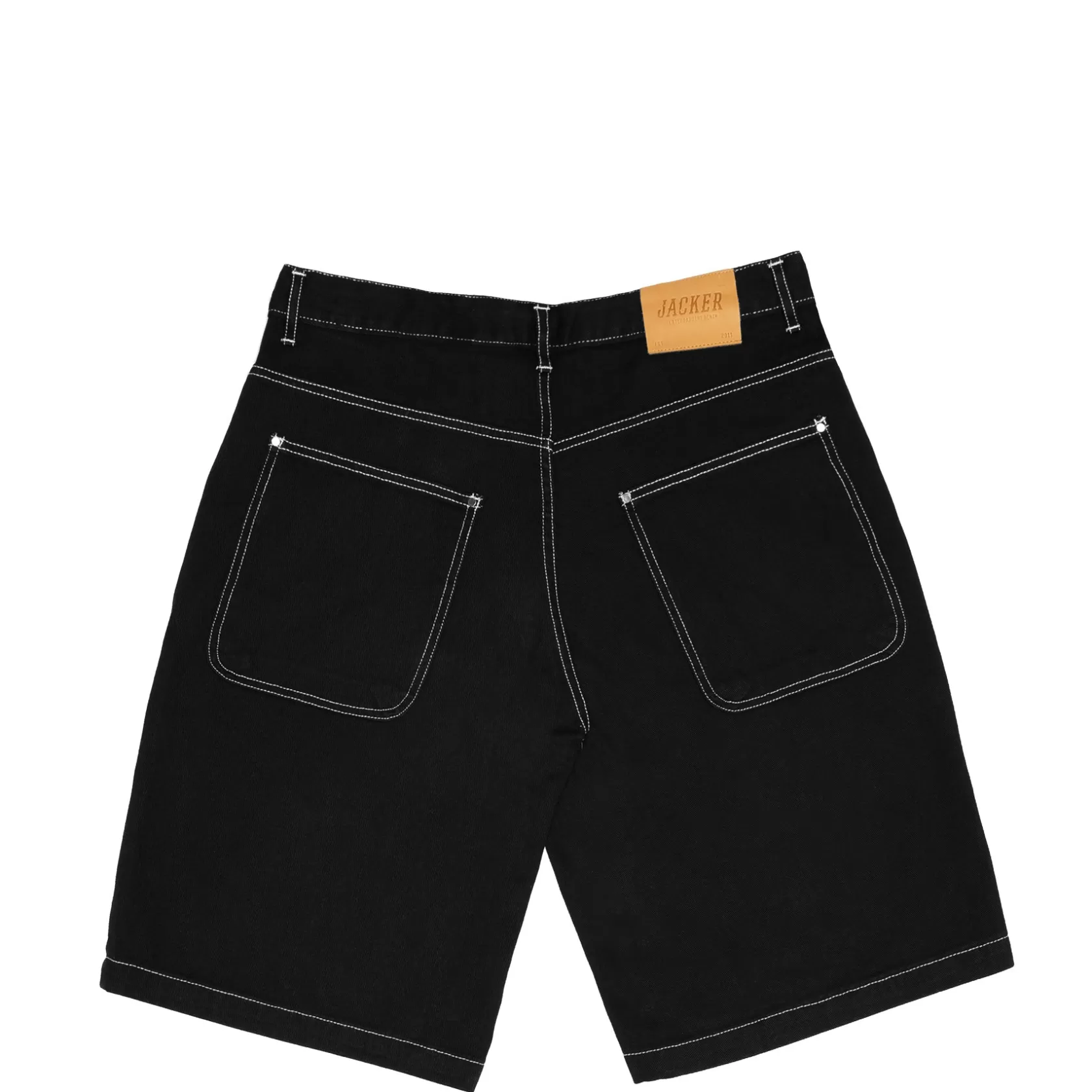 Denim Baggy Short-Black^Jacker Fashion