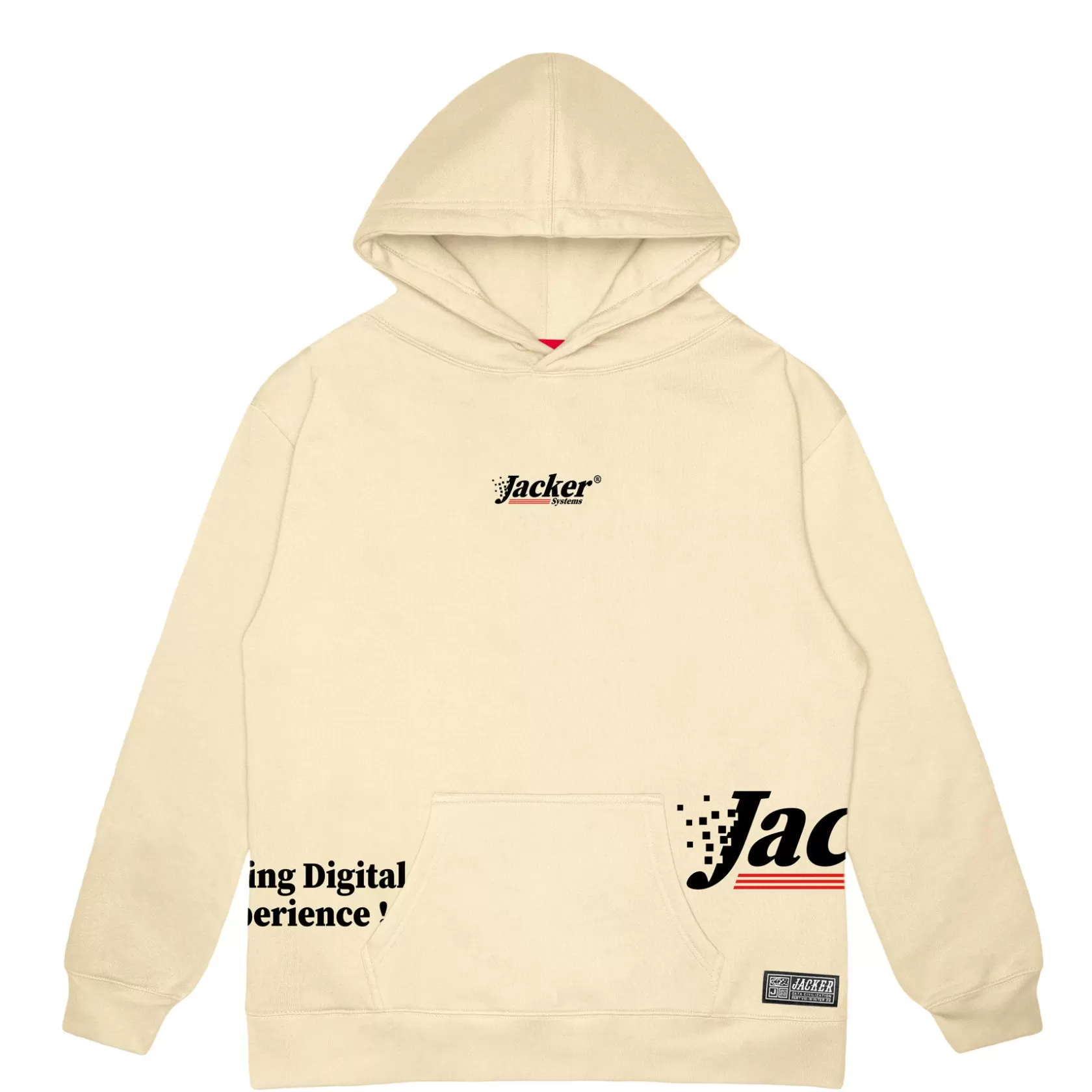 Digital Love-Hoodie-Beige^Jacker Flash Sale