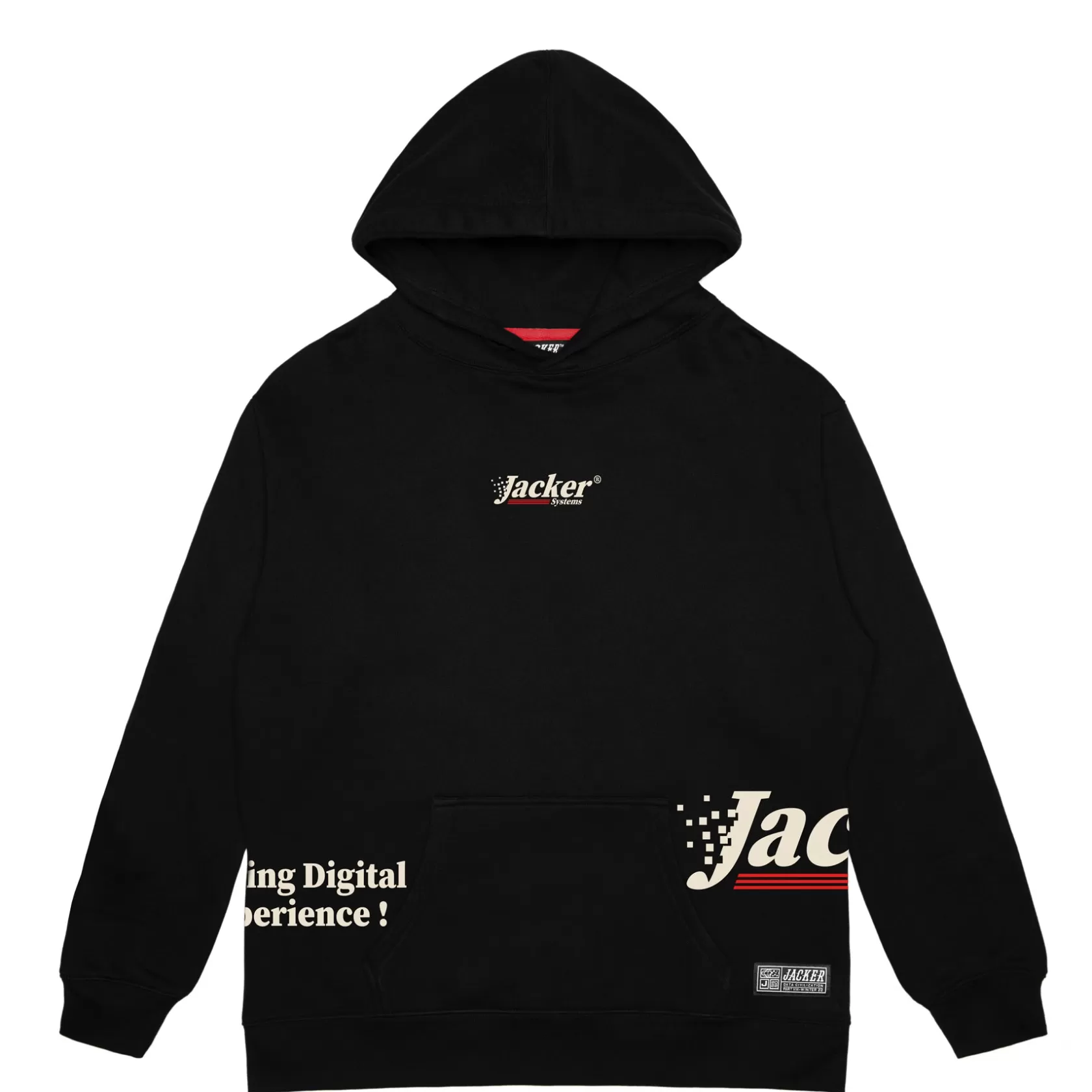 Digital Love-Hoodie-Black^Jacker Fashion