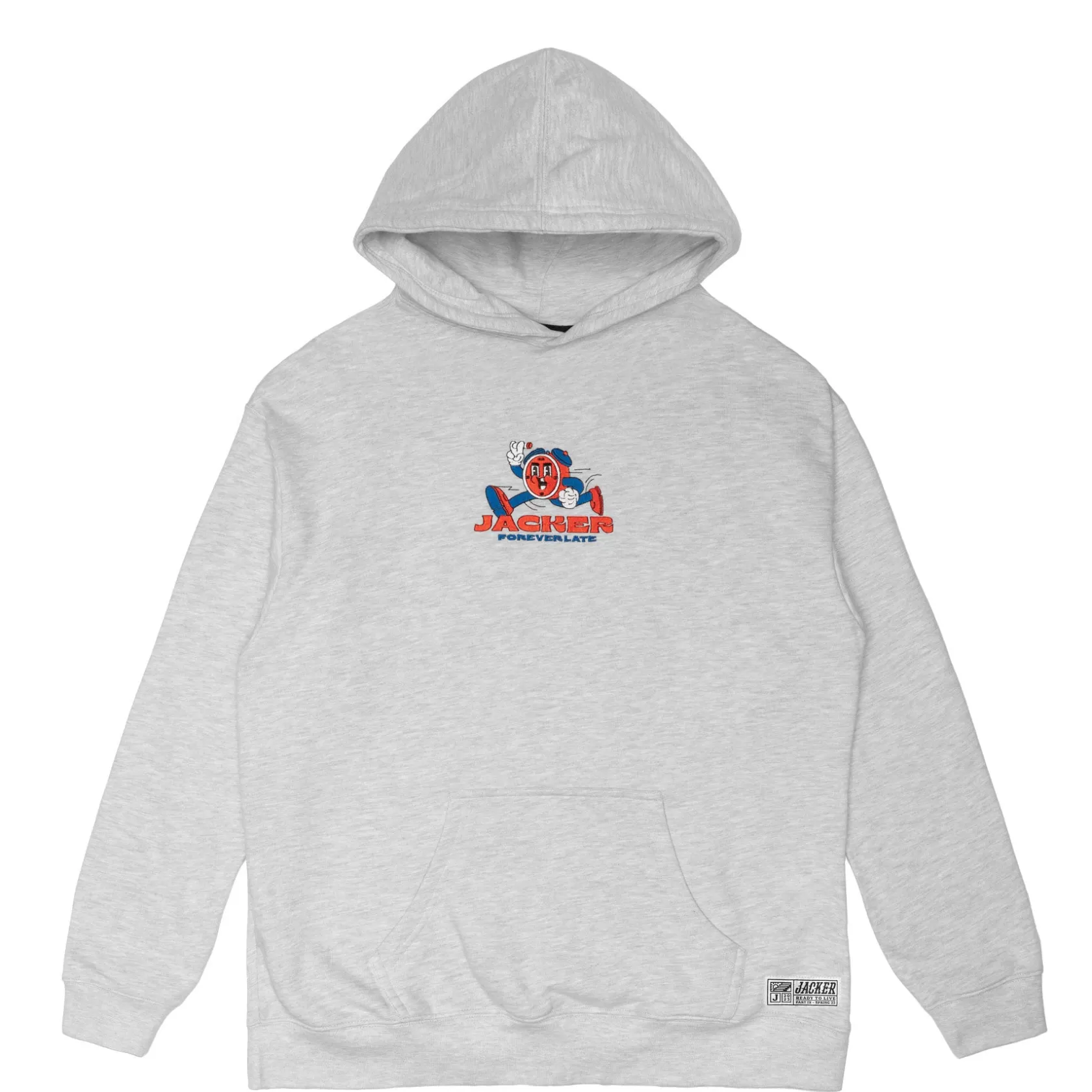 Forever Late-Hoodie-Heather Grey^Jacker Sale