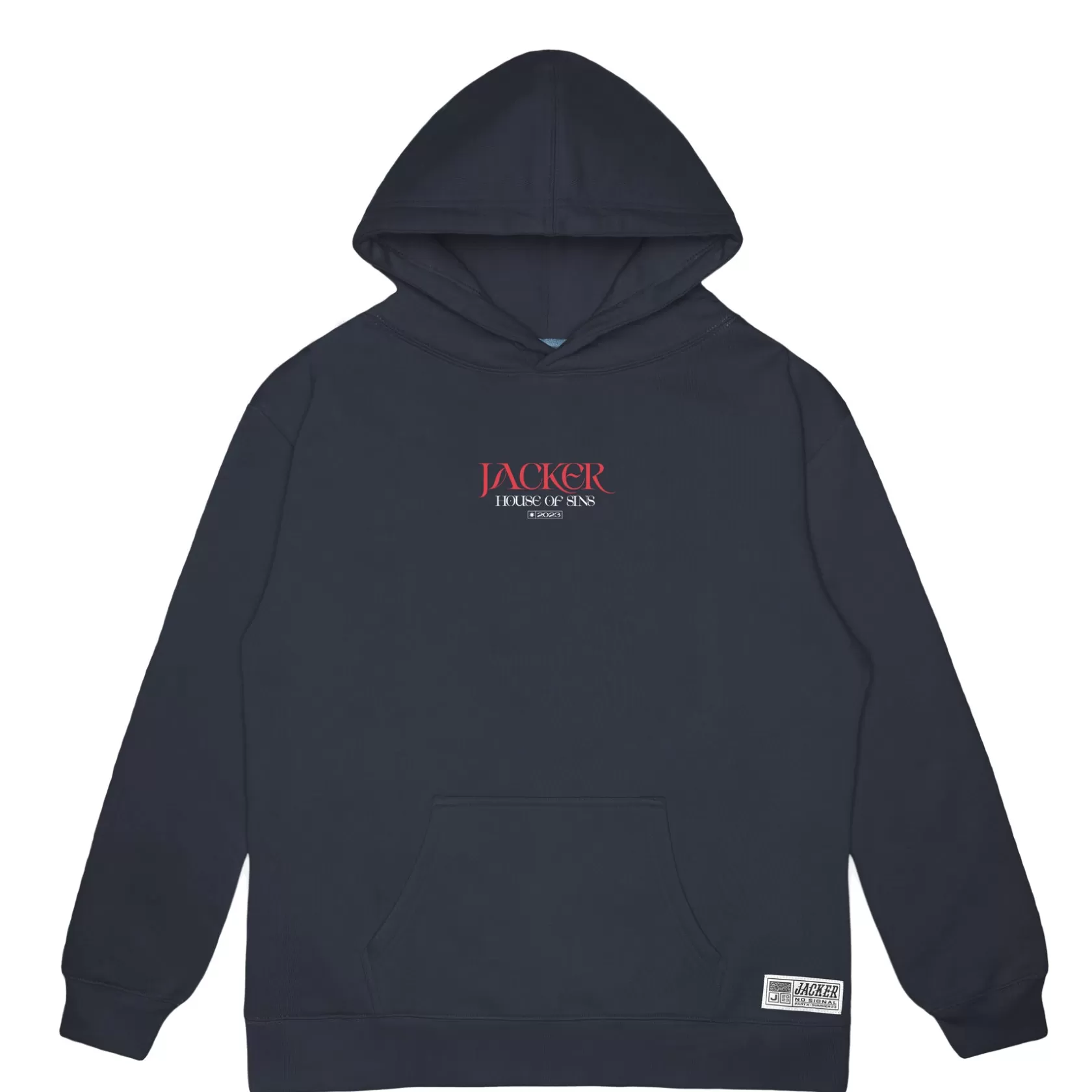 House Of Sins-Hoodie-Navy^Jacker Clearance