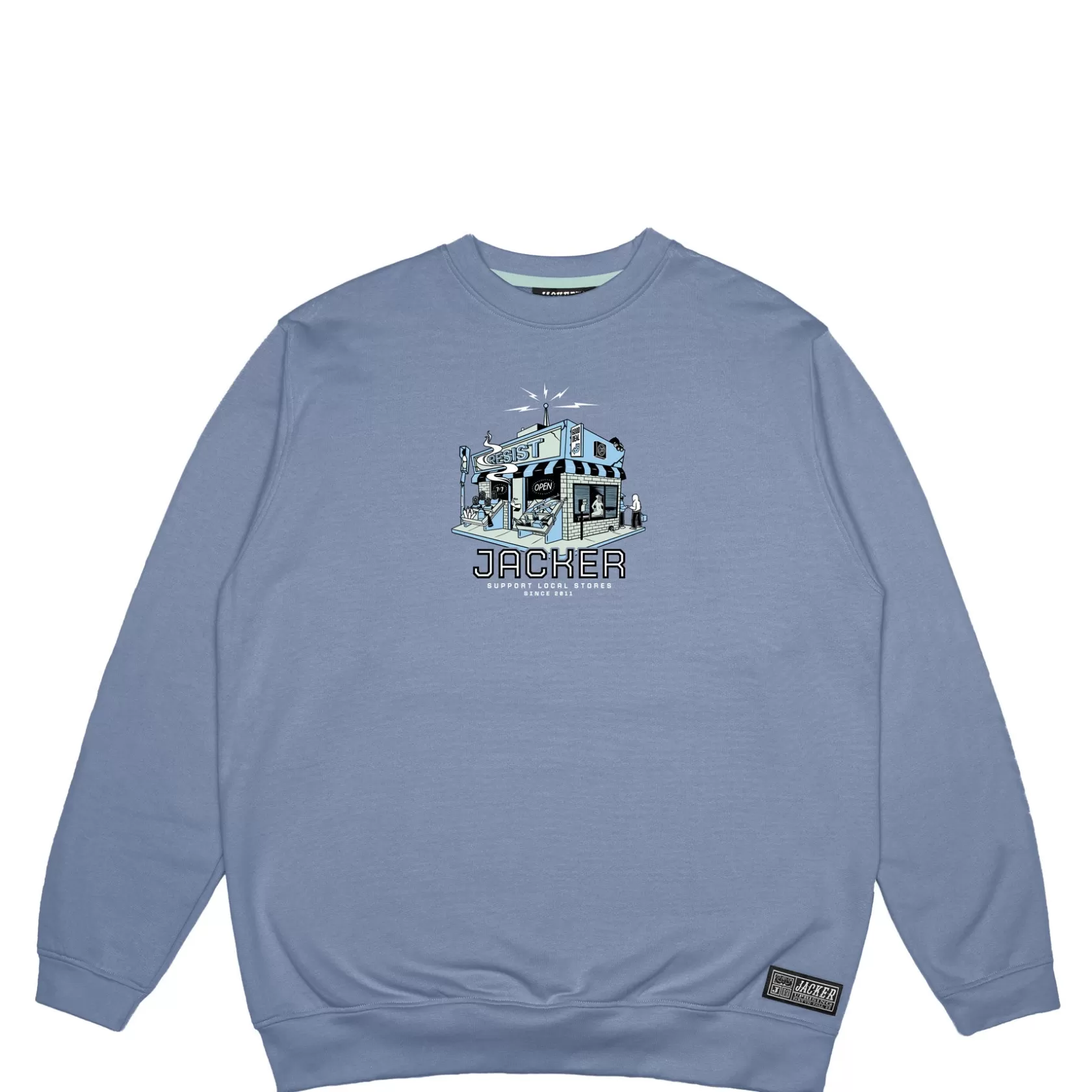 Liquor Store-Crewneck-Blue^Jacker Outlet