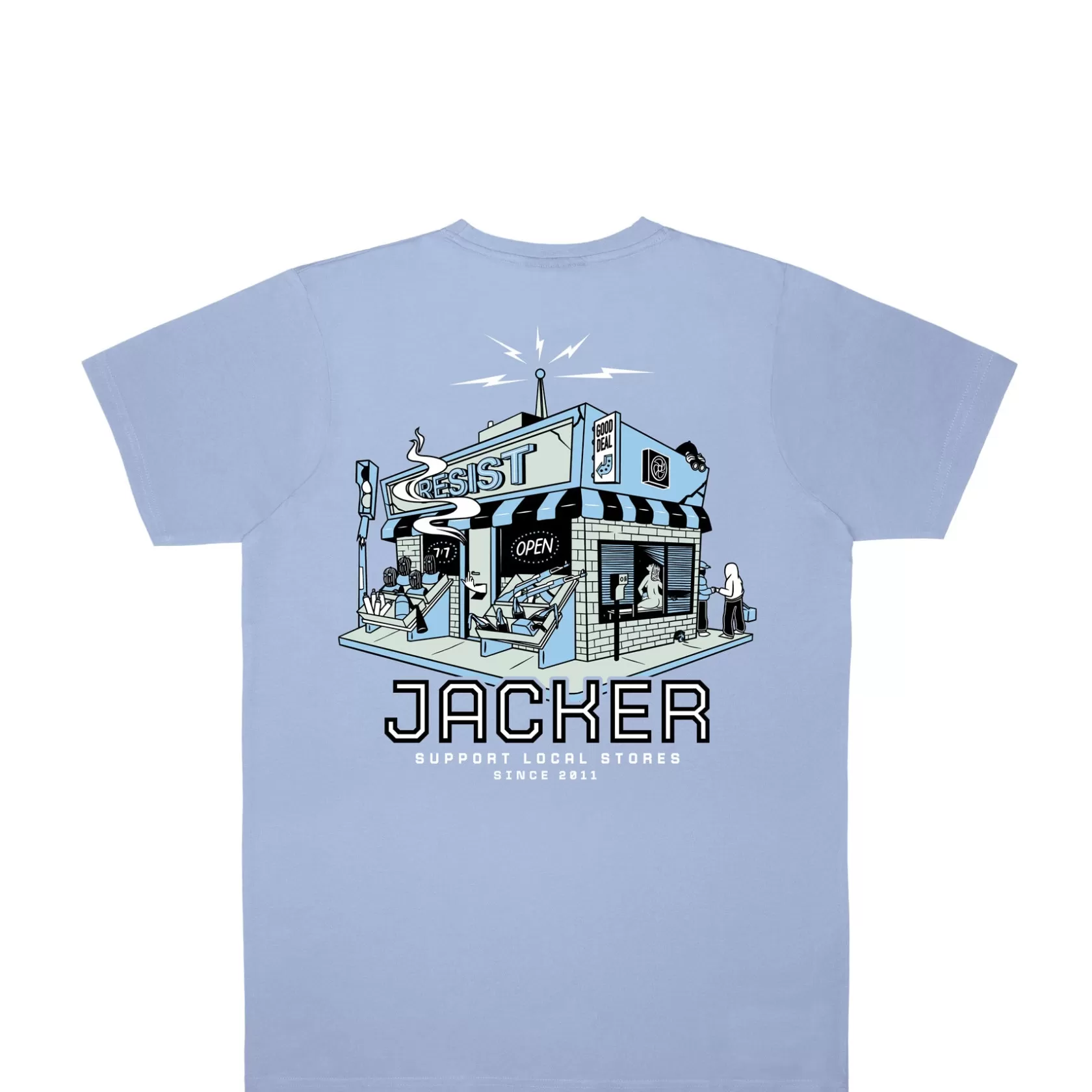 Liquor Store-T-Shirt-Blue^Jacker Sale