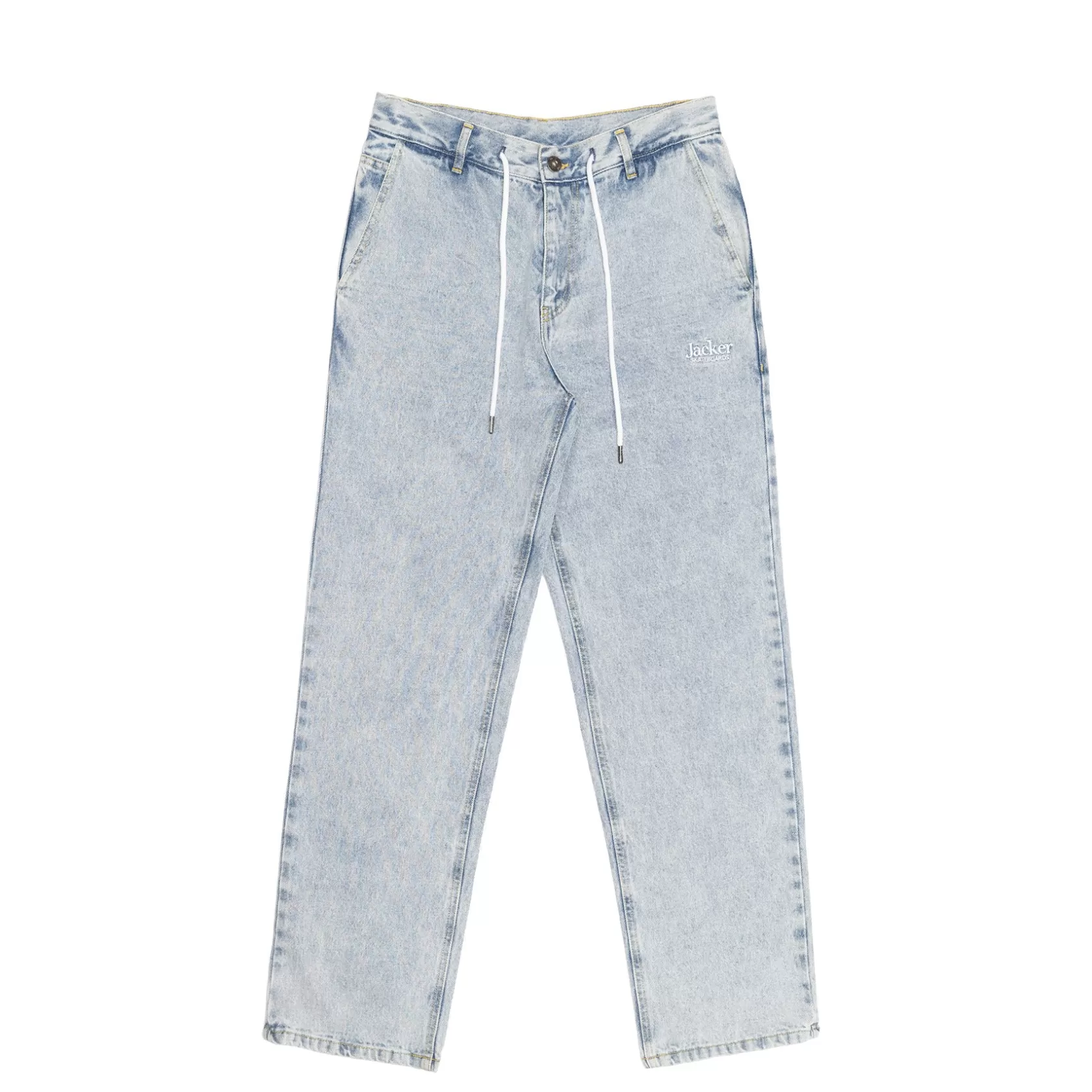 Loose Fit Denim-Pant-Blue^Jacker Clearance