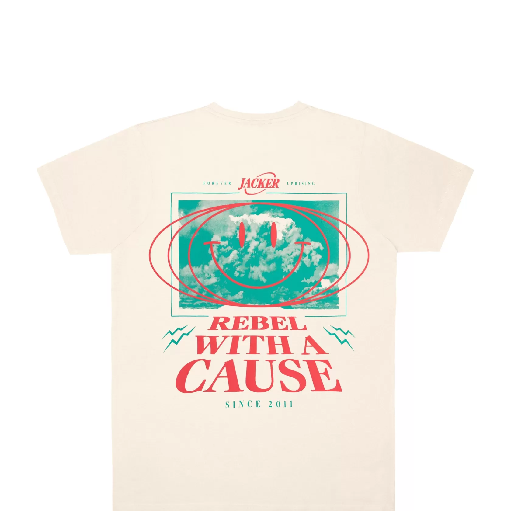 Rebel-T-Shirt-Beige^Jacker Cheap