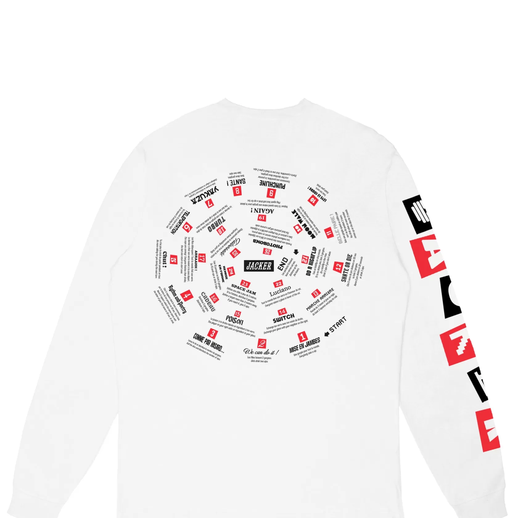 Spiral Game-Long Sleeves-White^Jacker Cheap